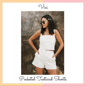 White Denim Shorts